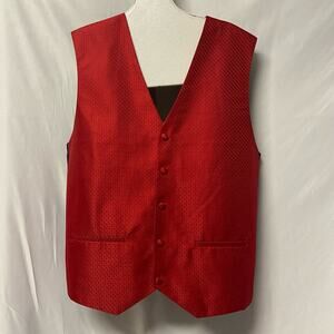 Umo Lorenzo Formal Wear Vest Red XL Worn Once